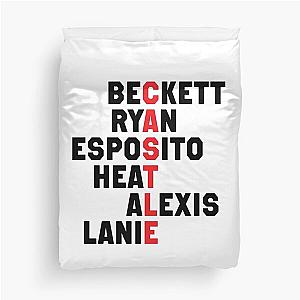 Castle Characters, Reality Tv, Castle Code, Crime Show Duvet Cover