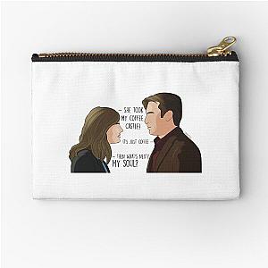 She took my coffee, Castle Zipper Pouch