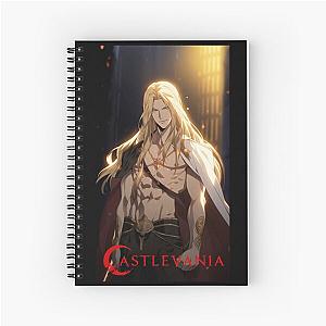 Castlevania Alucard Fullbody shirtless netflix  Spiral Notebook