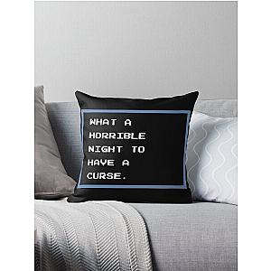 Castlevania - What a Horrible Night to Have a Curse Throw Pillow