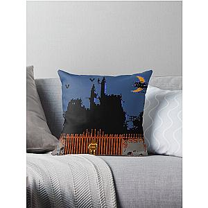 Castlevania - Dracula's Castle Throw Pillow