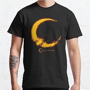 Castlevania Crescent Moon Fire Logo Classic T-Shirt