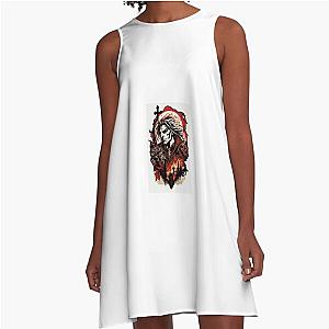 Dracula Castlevania sticker A-Line Dress