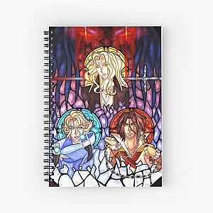 Castlevania Netflix Series, Trevor, Alucard, and Sypha, Stained Glass Spiral Notebook