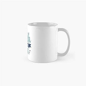 Funny Fishing Quote Typography Catch Me If You Can Classic Mug