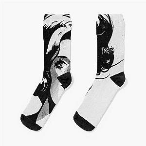 Catherine Deneuve portrait drawing Socks