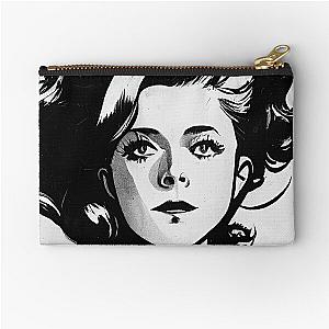 Catherine Deneuve portrait drawing Zipper Pouch