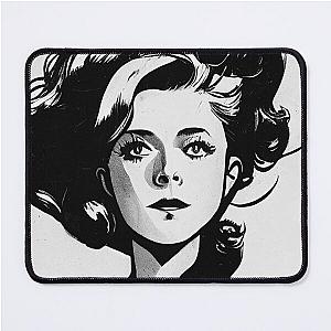 Catherine Deneuve portrait drawing Mouse Pad