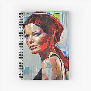 painting with  Catherine`s figure  Spiral Notebook