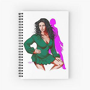 Catherine Zeta Jones - An illustration by Paul Cemmick Spiral Notebook