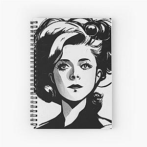 Catherine Deneuve portrait drawing Spiral Notebook