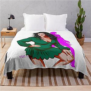 Catherine Zeta Jones - An illustration by Paul Cemmick Throw Blanket