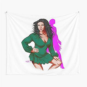 Catherine Zeta Jones - An illustration by Paul Cemmick Tapestry