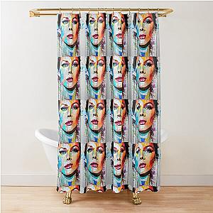 sketch with Catherine`s face Shower Curtain