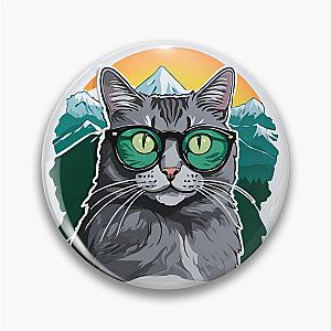 Catnap Forever Sunrise Over Snowcapped Mountains Pin