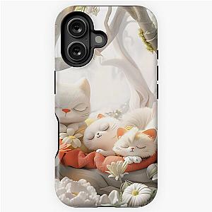 Cute kitten taking a catnap 40 iPhone Tough Case