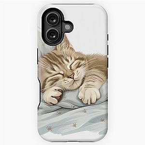 Cute kitten taking a catnap 28 iPhone Tough Case