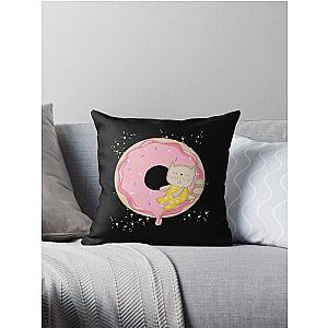 catnap donut Throw Pillow