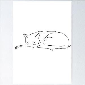 Cat catnap sketch Poster