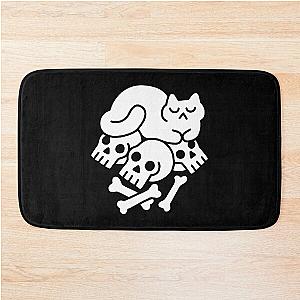 Catnap on a Pile of Bones Bath Mat