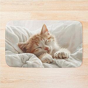 Cute kitten taking a catnap 24 Bath Mat