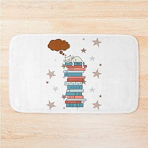 of Catnap: Adorable Cat Nap Design Bath Mat