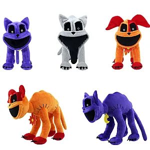 New Smiling Critters Game Series Plush Toys Terror Monster Big Mouth Purple dog Terrifying Purple Dog Stuffed Plush Gift