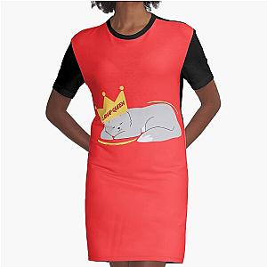 Catnap Queen Graphic T-Shirt Dress