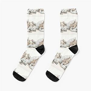 Cute kitten taking a catnap 26 Socks