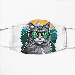 Catnap Forever Sunrise Over Snowcapped Mountains Flat Mask