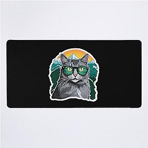 Catnap Forever Sunrise Over Snowcapped Mountains Desk Mat