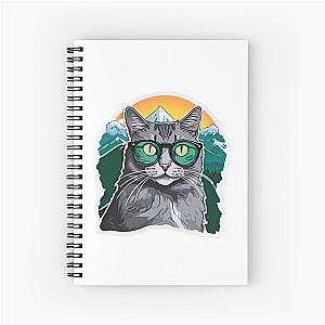 Catnap Forever Sunrise Over Snowcapped Mountains Spiral Notebook