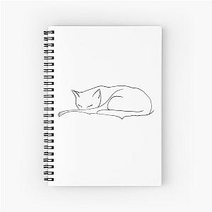 Cat catnap sketch Spiral Notebook