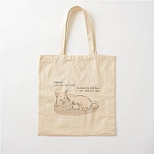 Catnap & Dog Day Delight Cotton Tote Bag