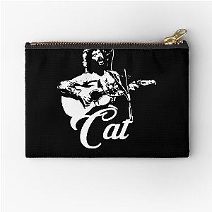 Cat Stevens - White Stencil  Zipper Pouch