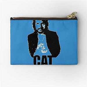 Cat Stevens Black Stencil 1 Zipper Pouch