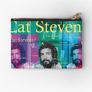 Portrait of British musician Cat Stevens Zipper Pouch