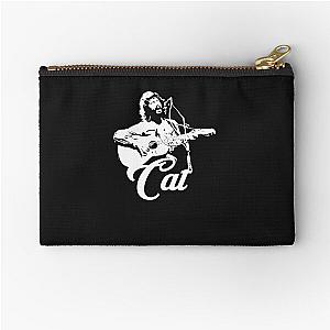 Cat Stevens White Stencil Essential Zipper Pouch