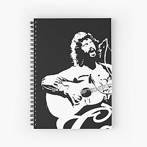 Cat Stevens White Stencil Essential Funny Spiral Notebook