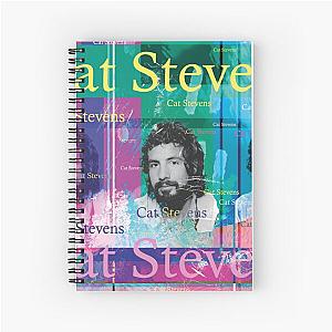 Portrait of British musician Cat Stevens Spiral Notebook