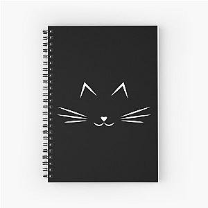 Cat Stevens Cat Face Meow Illustration Cat Spiral Notebook