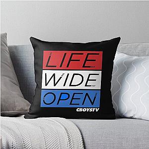 Cboystv Life Wide Open Rwb Factory Race Merch Throw Pillow RB1810