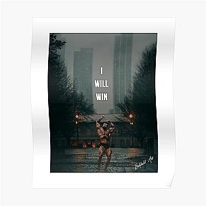 Chris Bumstead Posters - I Will Win - Chris Bumstead Doing The Myth Pose Sleeveless Top Poster RB2-2704