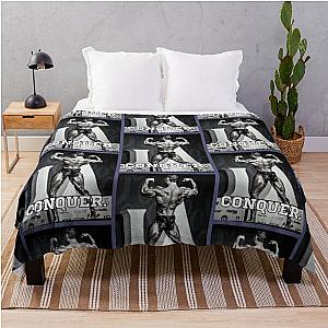 Chris Bumstead Blanket - Chris Bumstead Mr Olympia - CBUM Bodybuilding Conquer Throw Blanket RB2-2704