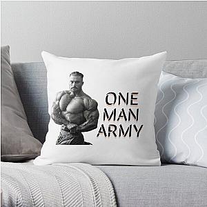Chris Bumstead Pillows - Cbum, ONE MAN ARMY Throw Pillow RB2-2704