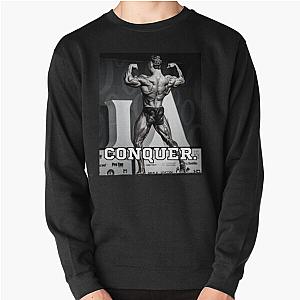 Chris Bumstead Sweatshirts - Chris Bumstead Mr Olympia - CBUM Bodybuilding Conquer Pullover Sweatshirt RB2-2704