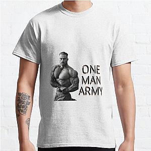 Chris Bumstead T-Shirts - Cbum, ONE MAN ARMY Classic T-Shirt RB2-2704