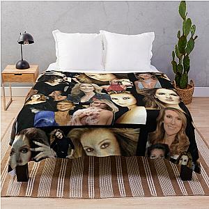 Celine Dion Collage Throw Blanket