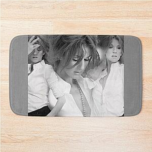 Celine Dion Cool Style With Black White Bath Mat