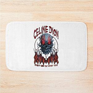 Celine Dion Funny Death Metal Bath Mat